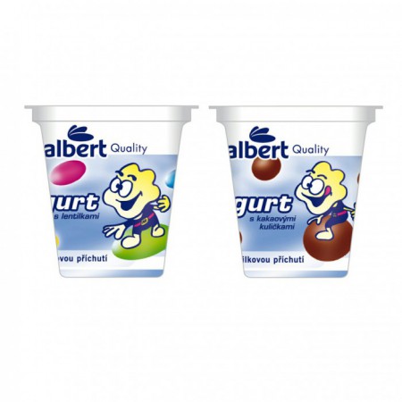Dětské jogurty Albert (agency: Unity Design) 2007